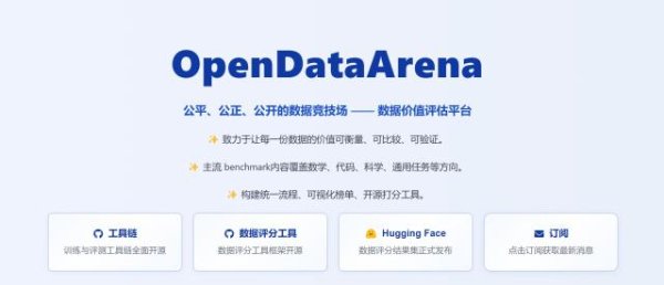 深圳配资门户网 告别“炼丹玄学”：上海AI实验室推出首个大模型数据竞技场OpenDataArena