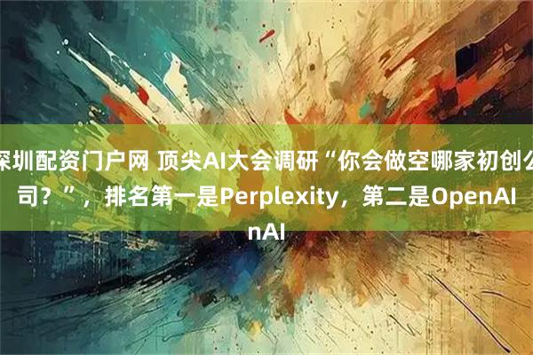 深圳配资门户网 顶尖AI大会调研“你会做空哪家初创公司？”，排名第一是Perplexity，第二是OpenAI
